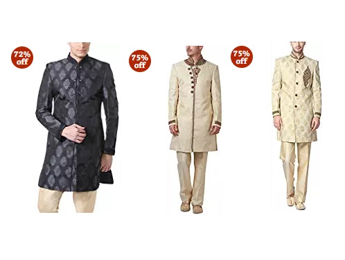 India Desire : Get Upto 80% Off On Peter England Sherwani From Rs 3999 Starting Price On Amazon